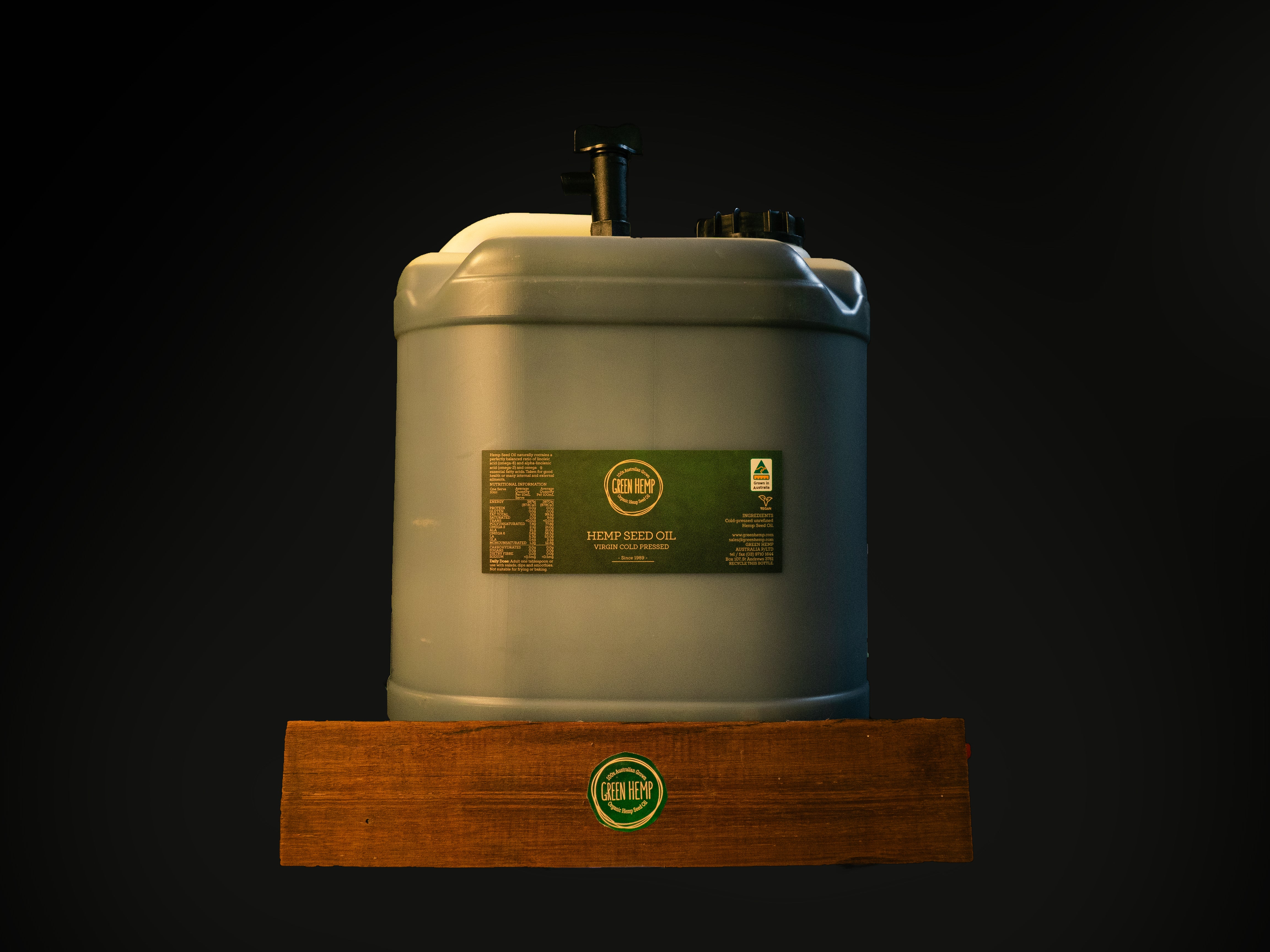 container of ZAMN Pure Hemp Seed Oil