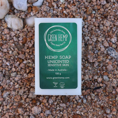 Lemongrass Hemp Soap Bar - Side View