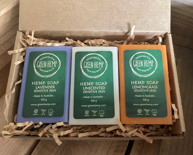 Hemp Soap Bars  - 6 pack - GREEN HEMP AUSTRALIA  