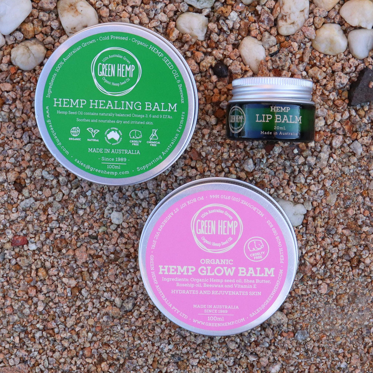 Hemp Healing Balm And Lip Balm